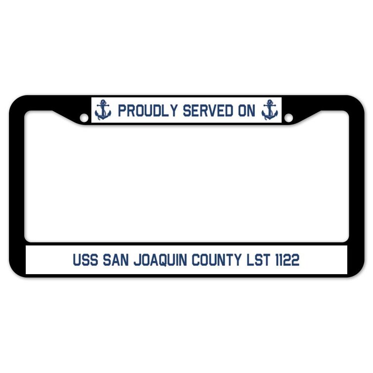 SignMission Proudly Served on USS SAN JOAQUIN COUNTY LST 1122 Plate